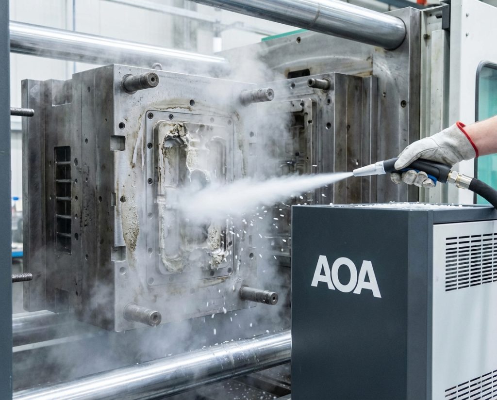 Dry Ice Blasting For Injection Molding